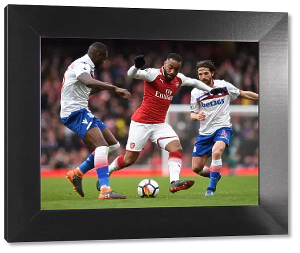 Arsenal's Lacazette Faces Off Against Stoke's Martins Indi and Allen