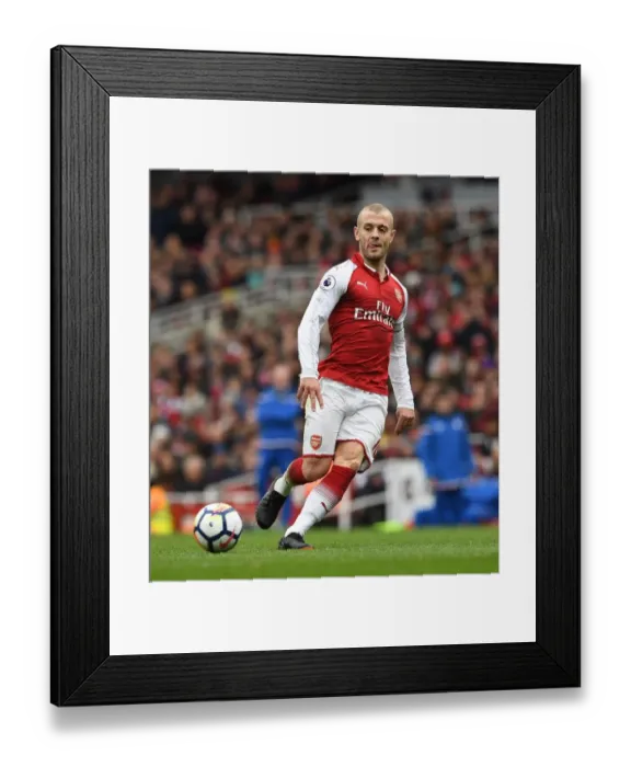 Framed Print : Jack Wilshere (Arsenal). Arsenal 3: 0 Stoke City. Premier League. Emirates Stadium, 1 / 4 / 18 Framed Print : Jack Wilshere (Arsenal). Arsenal 3: 0 Stoke City. Premier League. Emirates Stadium, 1 / 4 / 18