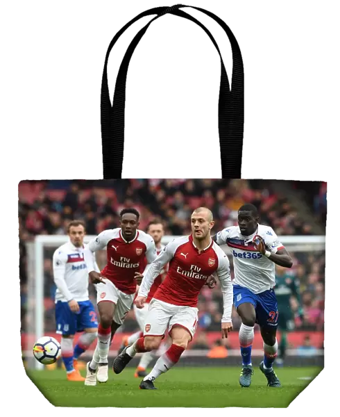 Jack Wilshere (Arsenal) Badou Ndiaye (Stoke). Arsenal 3: 0 Stoke City. Premier League