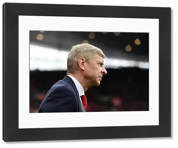 Arsene Wenger Celebrates Arsenal's 3:0 Victory Over Stoke City in the Premier League at Emirates Stadium (January 2018)