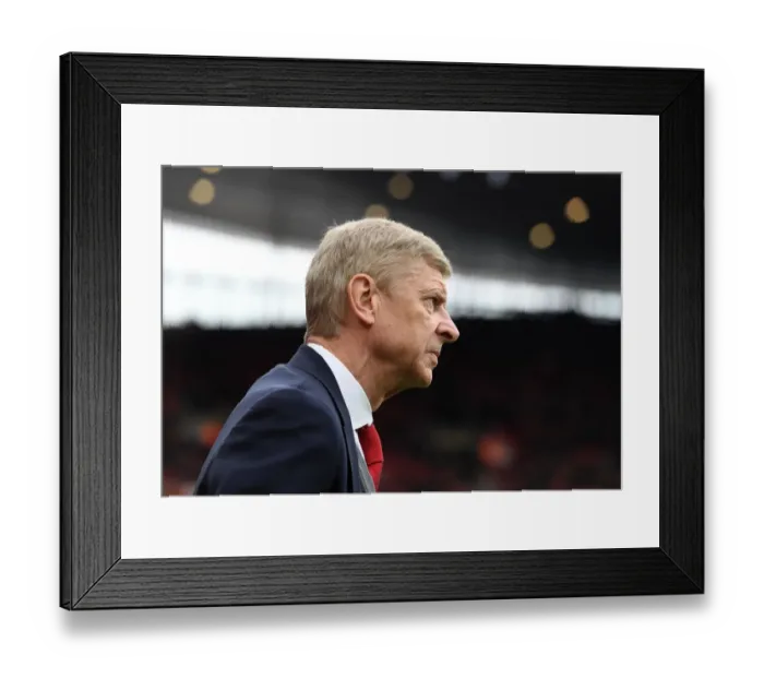 Framed Print : Arsene Wenger Celebrates Arsenal's 3:0 Victory Over Stoke City in the Premier League at Emirates Stadium (January 2018) Framed Print : Arsene Wenger Celebrates Arsenal's 3:0 Victory Over Stoke City in the Premier League at Emirates Stadium (January 2018)