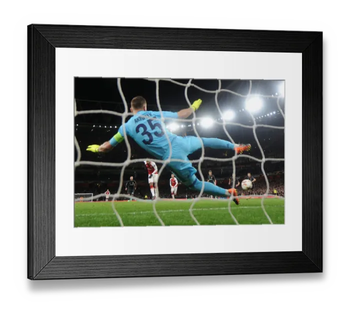 Framed Print : Alexandre Lacazette Scores Against Igor Akinfeev: Arsenal FC vs CSKA Moskva, UEFA Europa League Quarterfinal Framed Print : Alexandre Lacazette Scores Against Igor Akinfeev: Arsenal FC vs CSKA Moskva, UEFA Europa League Quarterfinal