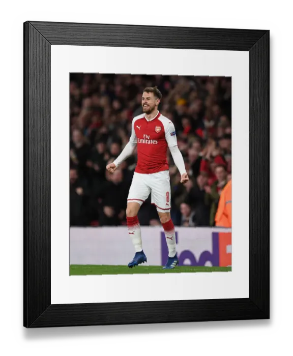 Framed Print : Aaron Ramsey's Double: Arsenal's Europa League Triumph Over CSKA Moscow (April 2018)