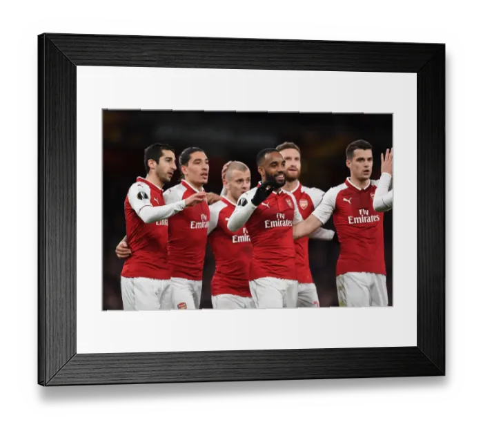 Framed Print : Arsenal's Lacazette, Mkhitaryan, Bellerin, Wilshere, and Xhaka: Unforgettable Goals Against CSKA Moscow in Europa League Quarterfinal Framed Print : Arsenal's Lacazette, Mkhitaryan, Bellerin, Wilshere, and Xhaka: Unforgettable Goals Against CSKA Moscow in Europa League Quarterfinal