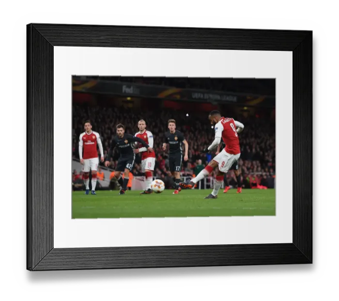 Framed Print : Alexandre Lacazette Scores Arsenal's Second Goal vs CSKA Moscow in Europa League Quarterfinal Framed Print : Alexandre Lacazette Scores Arsenal's Second Goal vs CSKA Moscow in Europa League Quarterfinal