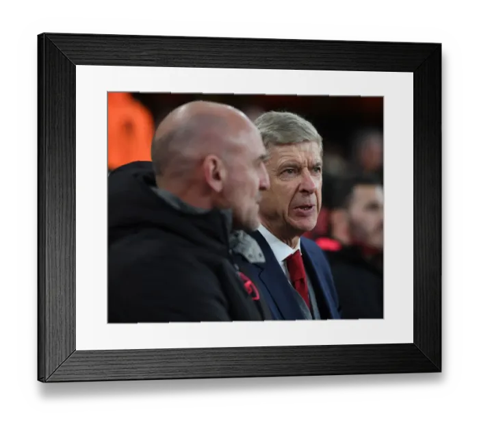 Framed Print : Arsene Wenger: Arsenal Boss Leads Europa League Charge Against CSKA Moskva (2018)