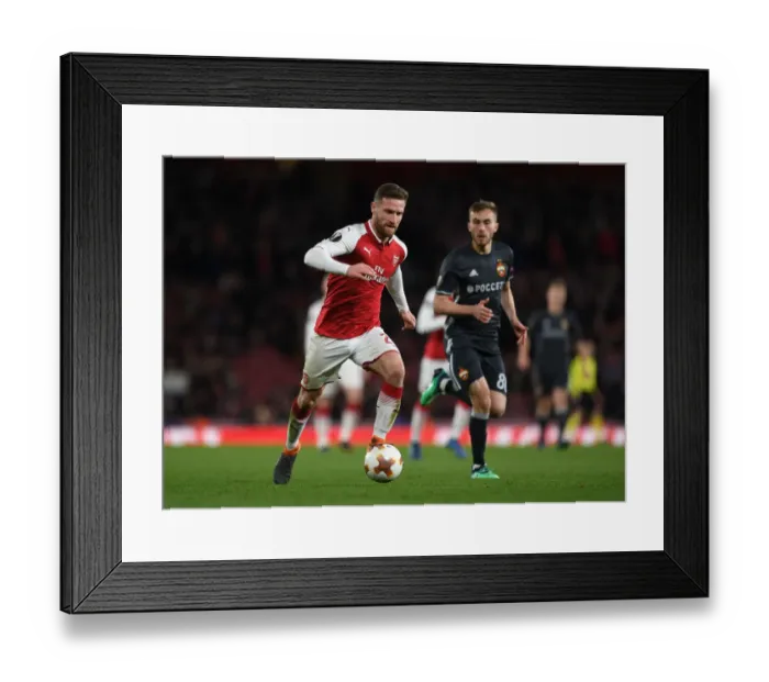 Framed Print : Mustafi vs Kuchaev: Arsenal vs CSKA Moscow - UEFA Europa League Quarterfinal Clash Framed Print : Mustafi vs Kuchaev: Arsenal vs CSKA Moscow - UEFA Europa League Quarterfinal Clash