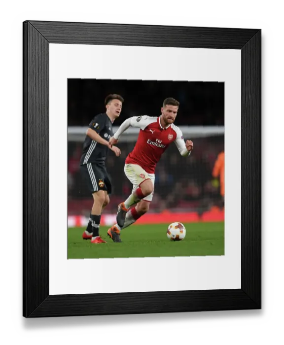 Framed Print : Mustafi vs Golovin: Clash of the Europa League Titans - Arsenal FC vs CSKA Moskva Framed Print : Mustafi vs Golovin: Clash of the Europa League Titans - Arsenal FC vs CSKA Moskva