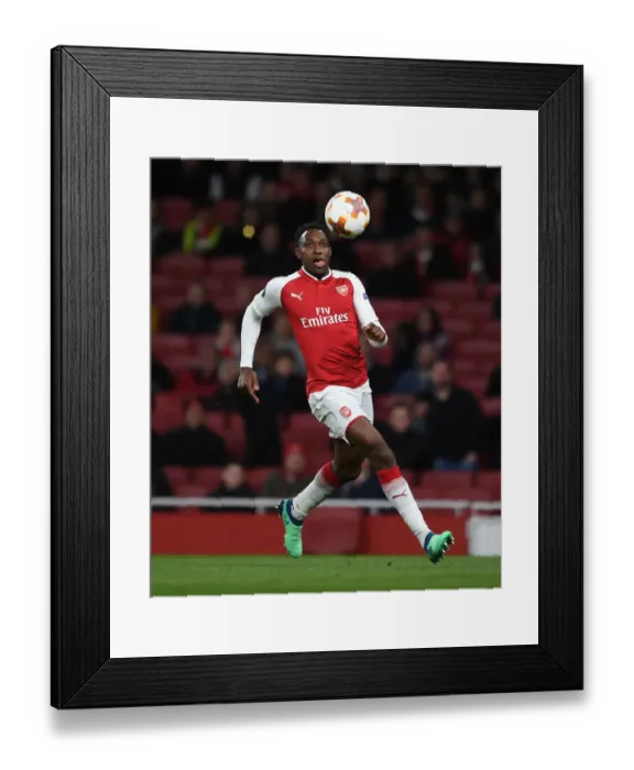 Framed Print : Danny Welbeck in Action: Arsenal vs. CSKA Moskva, UEFA Europa League Quarterfinal