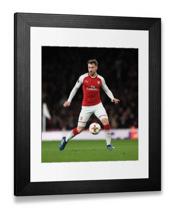 Framed Print : Aaron Ramsey in Action: Arsenal vs CSKA Moscow, UEFA Europa League Quarterfinals Framed Print : Aaron Ramsey in Action: Arsenal vs CSKA Moscow, UEFA Europa League Quarterfinals