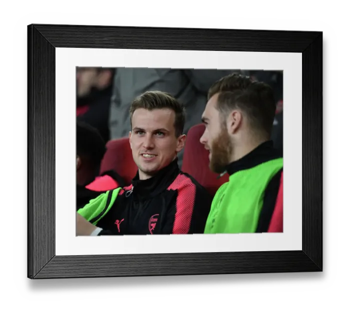 Framed Print : Rob Holding: Arsenal's Unyielding Defender in Europa League Quarterfinal vs CSKA Moscow Framed Print : Rob Holding: Arsenal's Unyielding Defender in Europa League Quarterfinal vs CSKA Moscow