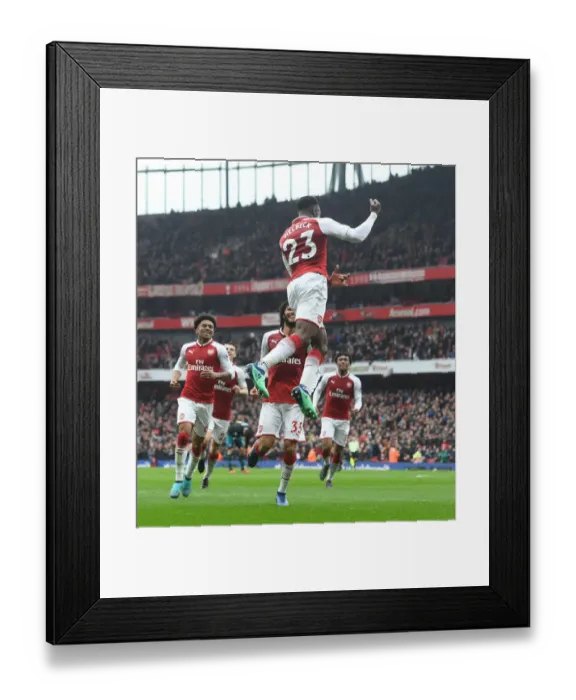 Framed Print : Arsenal Celebrate: Welbeck and Elneny Score in Victory over Southampton (2017-18) Framed Print : Arsenal Celebrate: Welbeck and Elneny Score in Victory over Southampton (2017-18)