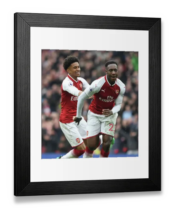 Framed Print : Arsenal Celebrate: Welbeck and Nelson's Goal Scoring Moment vs Southampton (2017-18) Framed Print : Arsenal Celebrate: Welbeck and Nelson's Goal Scoring Moment vs Southampton (2017-18)