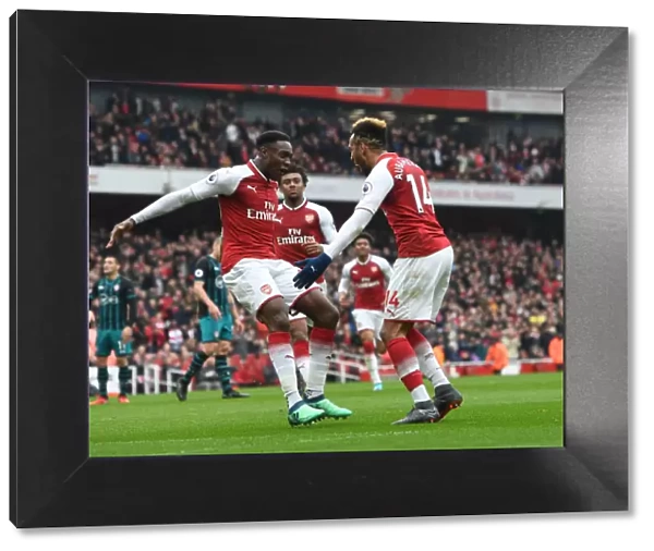 Arsenal's Aubameyang and Welbeck: Unstoppable Scoring Duo Celebrate First Goal vs Southampton (2017-18)