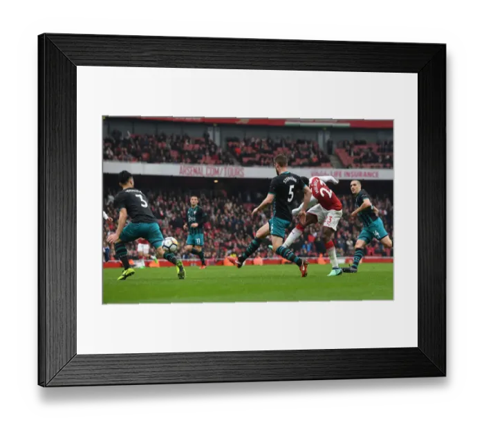 Framed Print : Danny Welbeck Scores Arsenal's Second Goal Against Southampton (April 2018) Framed Print : Danny Welbeck Scores Arsenal's Second Goal Against Southampton (April 2018)