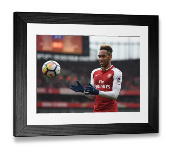 Framed Print : Arsenal's Aubameyang Scores Stunning Goal in Premier League Clash vs. Southampton