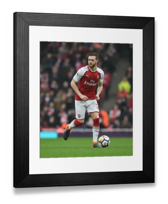 Framed Print : Calum Chambers in Action: Arsenal vs Southampton, Premier League 2017-18