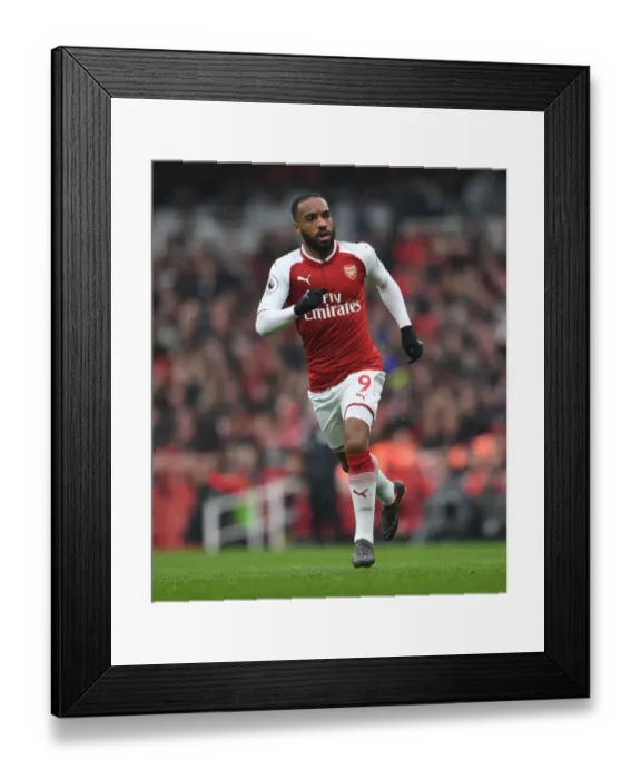 Framed Print : Alexandre Lacazette in Action: Arsenal vs Southampton, Premier League 2017-18 Framed Print : Alexandre Lacazette in Action: Arsenal vs Southampton, Premier League 2017-18