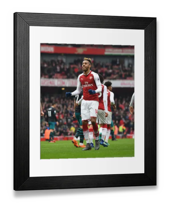 Framed Print : Pierre-Emerick Aubameyang Scores First Goal: Arsenal vs. Southampton, Premier League 2017-18 Framed Print : Pierre-Emerick Aubameyang Scores First Goal: Arsenal vs. Southampton, Premier League 2017-18