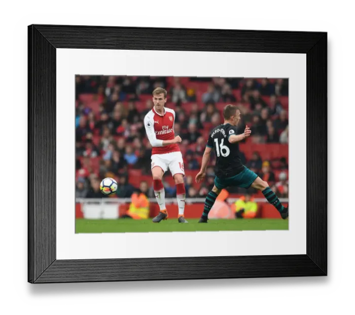 Framed Print : Arsenal vs Southampton: Holding vs Ward-Prowse - Premier League Tension Framed Print : Arsenal vs Southampton: Holding vs Ward-Prowse - Premier League Tension