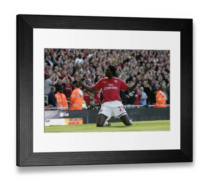 Framed Print : Adebayor's Double: Arsenal's Thrilling 4-2 Comeback Against Manchester City (4 / 4 / 09)
