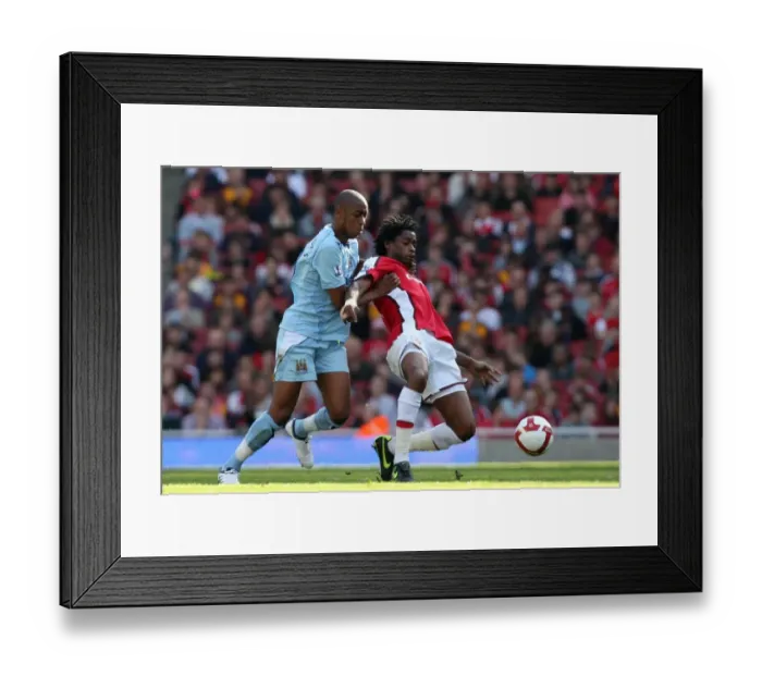 Framed Print : Arsenal's Double Victory: Alex Song Shines in 2:0 Win over Manchester City, Barclays Premier League, Emirates Stadium, 4 / 4 / 09 Framed Print : Arsenal's Double Victory: Alex Song Shines in 2:0 Win over Manchester City, Barclays Premier League, Emirates Stadium, 4 / 4 / 09