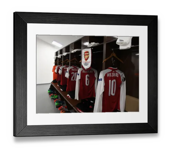Framed Print : Arsenal FC: Unity and Focus in the CSKA Moscow Changing Room (UEFA Europa League 2018) Framed Print : Arsenal FC: Unity and Focus in the CSKA Moscow Changing Room (UEFA Europa League 2018)