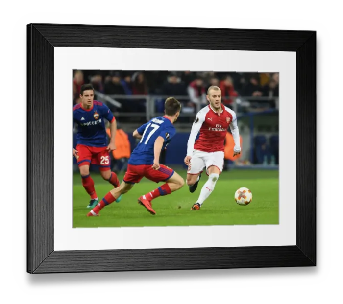 Framed Print : Jack Wilshere vs. Aleksandr Golovin: Europa League Showdown
