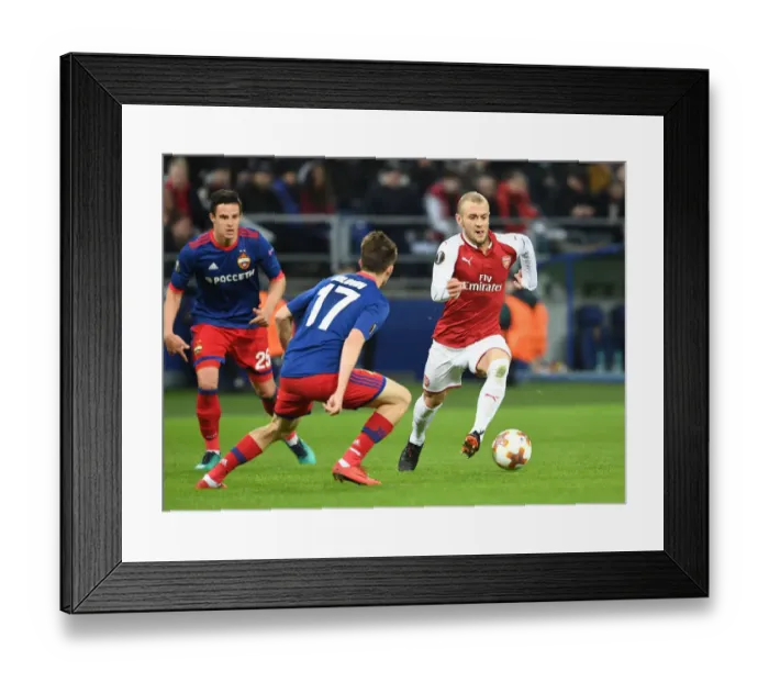 Framed Print : Wilshere vs. Golovin: A Europa League Battle in Moscow Framed Print : Wilshere vs. Golovin: A Europa League Battle in Moscow