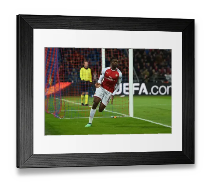 Framed Print : Danny Welbeck Scores First Goal: Arsenal's Europa League Triumph over CSKA Moscow (April 2018)