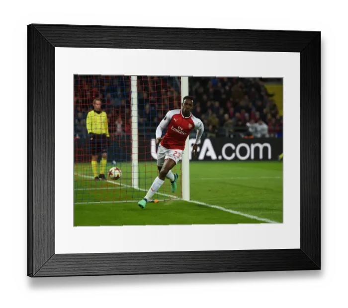 Framed Print : Danny Welbeck Scores First Goal: Arsenal's Europa League Triumph over CSKA Moscow (April 2018)