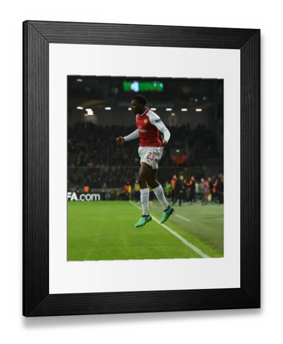 Framed Print : Danny Welbeck Scores First Goal: Arsenal's Europa League Victory over CSKA Moscow (April 2018)
