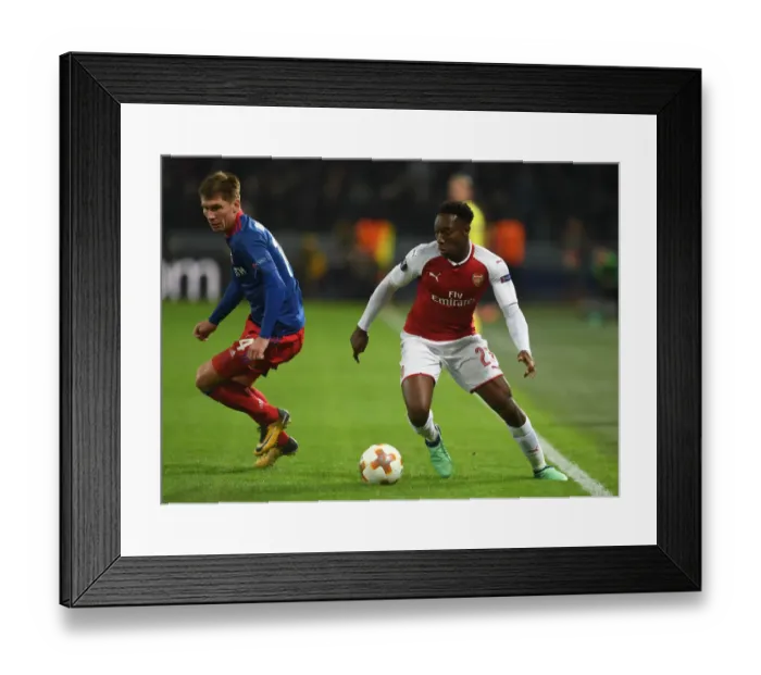 Framed Print : Arsenal's Danny Welbeck Goes Head-to-Head with Kirill Nababkin in Europa League Quarterfinal Showdown Framed Print : Arsenal's Danny Welbeck Goes Head-to-Head with Kirill Nababkin in Europa League Quarterfinal Showdown