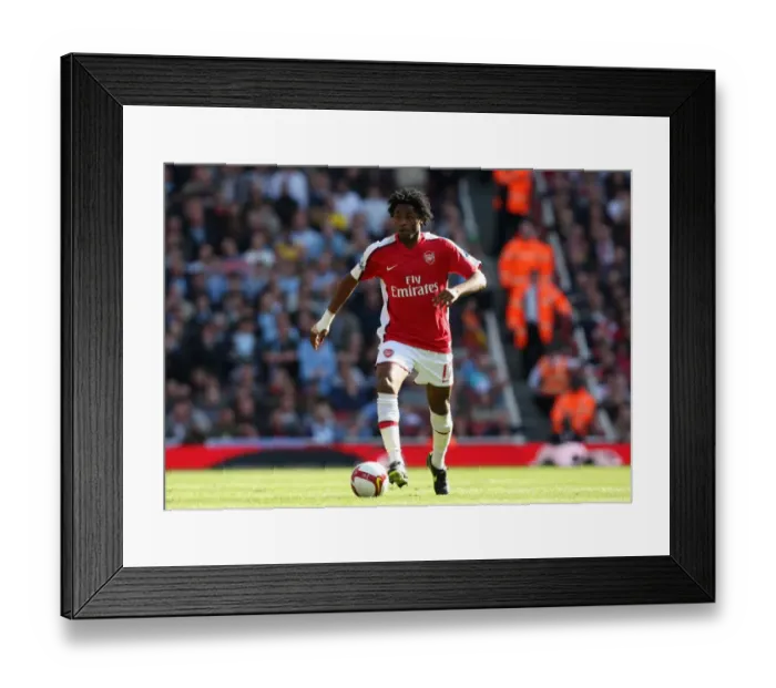 Framed Print : Alex Song's Victory: Arsenal 2-0 Manchester City, Barclays Premier League, Emirates Stadium, 4 / 4 / 09