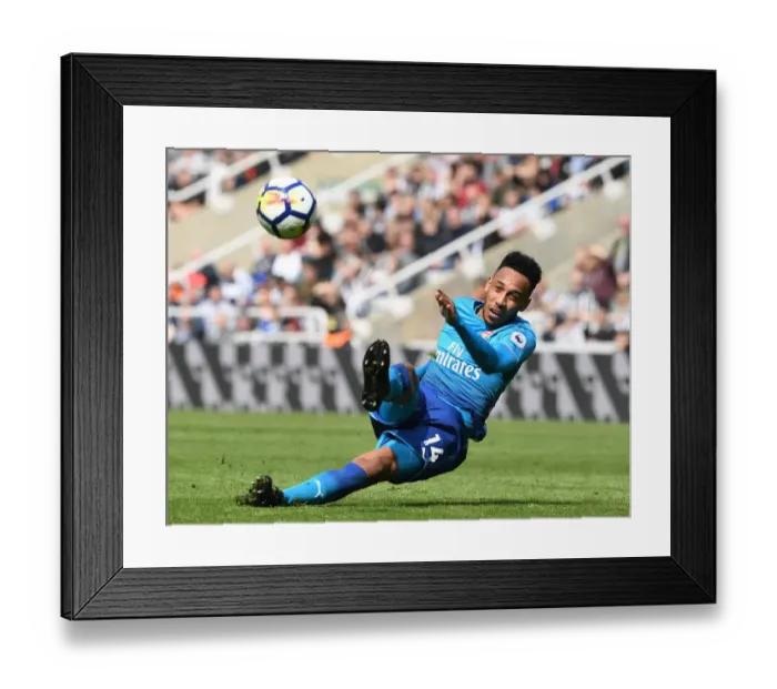 Framed Print : Aubameyang's Thrilling Goal: Arsenal Edge Newcastle United in Premier League Showdown, 2017-18 Framed Print : Aubameyang's Thrilling Goal: Arsenal Edge Newcastle United in Premier League Showdown, 2017-18