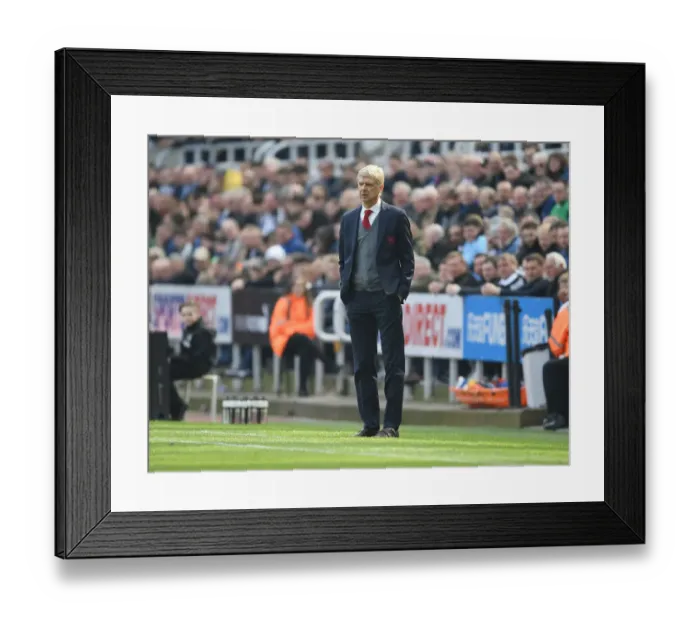 Framed Print : Arsene Wenger at Newcastle United: Premier League Clash, April 2018