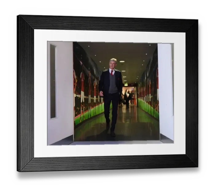 Framed Print : Arsene Wenger: Arsenal Manager's Pre-Match Routine vs West Ham United (April 2018)