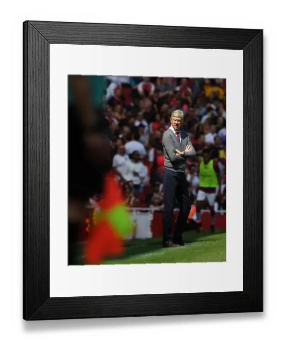 Framed Print : Arsene Wenger Leads Arsenal in Premier League Clash Against West Ham United Framed Print : Arsene Wenger Leads Arsenal in Premier League Clash Against West Ham United
