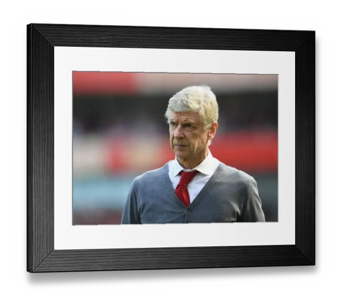 Framed Print : Arsene Wenger and Arsenal Face Off Against West Ham United in Premier League (2017-18)