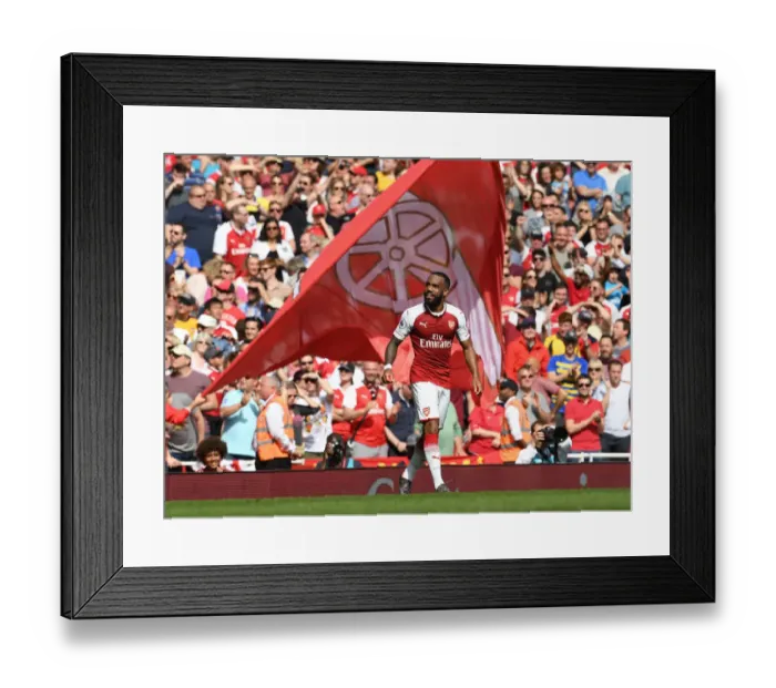 Framed Print : Alex Lacazette in Action: Arsenal vs. West Ham United, Premier League 2017-18 Framed Print : Alex Lacazette in Action: Arsenal vs. West Ham United, Premier League 2017-18