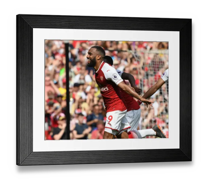 Framed Print : Alex Lacazette's Hat-Trick: Arsenal Crush West Ham United in Premier League Showdown Framed Print : Alex Lacazette's Hat-Trick: Arsenal Crush West Ham United in Premier League Showdown