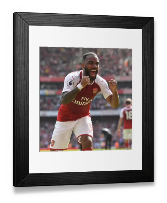 Framed Print : Alexandre Lacazette's Hat-Trick: Arsenal's Triumphant 3-0 Victory Over West Ham United (April 2018) Framed Print : Alexandre Lacazette's Hat-Trick: Arsenal's Triumphant 3-0 Victory Over West Ham United (April 2018)