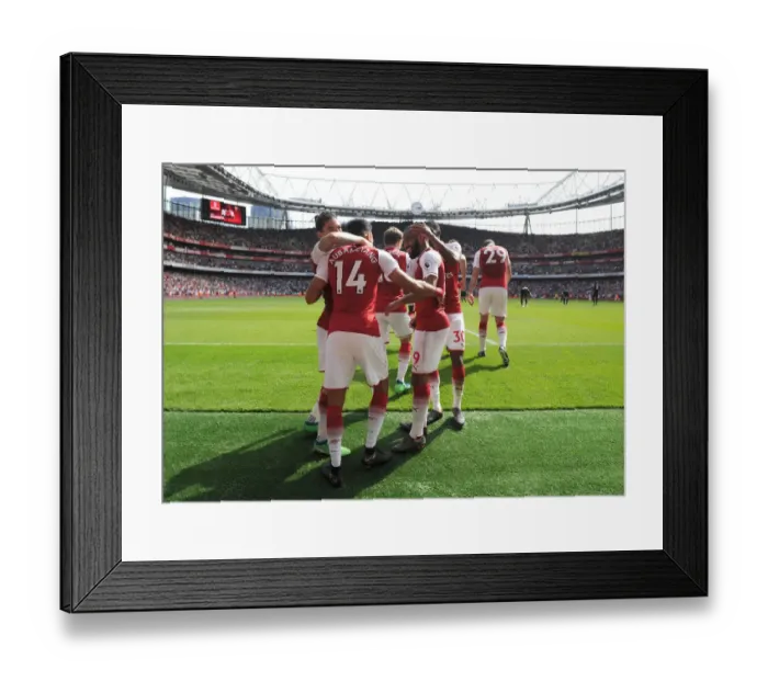 Framed Print : Arsenal's Lacazette and Aubameyang: Unstoppable Duo Celebrates Goals Against West Ham, April 2018 Framed Print : Arsenal's Lacazette and Aubameyang: Unstoppable Duo Celebrates Goals Against West Ham, April 2018