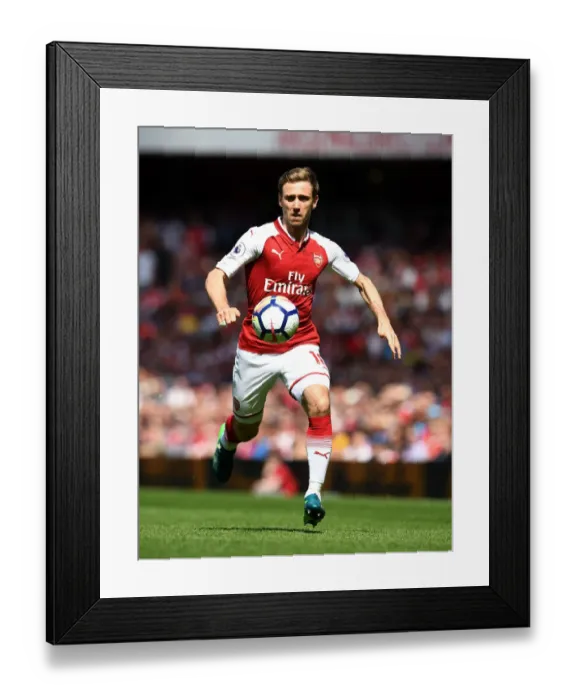 Framed Print : Nacho Monreal in Action: Arsenal vs. West Ham United, Premier League 2017-18 Framed Print : Nacho Monreal in Action: Arsenal vs. West Ham United, Premier League 2017-18