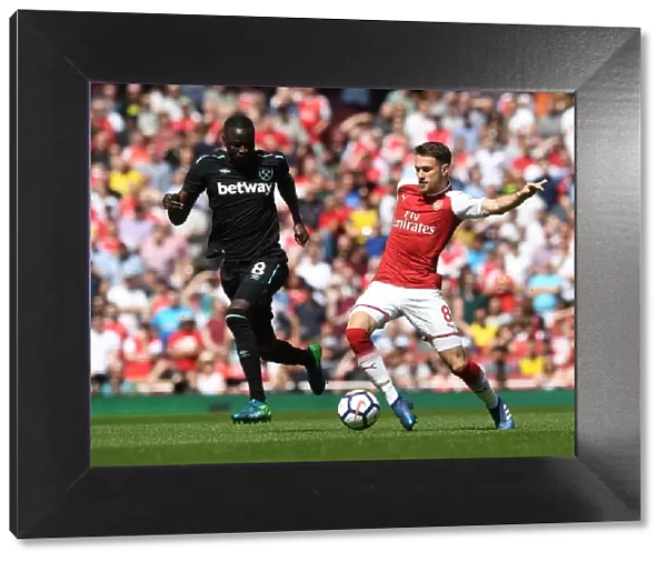 Intense Battle: Ramsey vs. Kouyate - Arsenal vs. West Ham United, Premier League