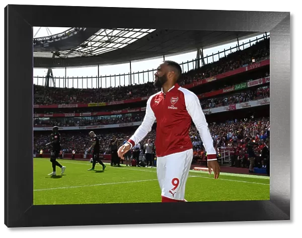 Arsenal's Alexandre Lacazette Gears Up for Arsenal v West Ham United Clash