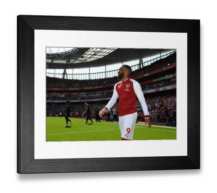Framed Print : Arsenal's Alexandre Lacazette Gears Up for Arsenal v West Ham United Clash Framed Print : Arsenal's Alexandre Lacazette Gears Up for Arsenal v West Ham United Clash