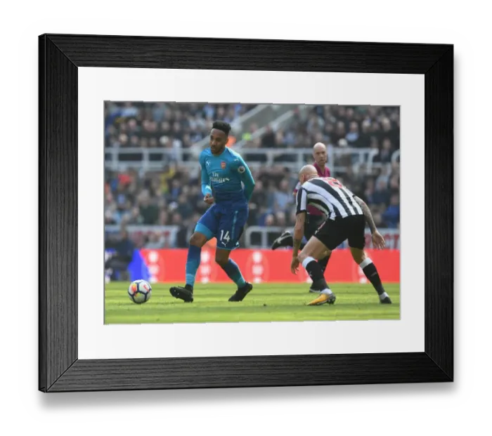 Framed Print : Aubameyang's Thrilling Goal: Arsenal's Victory at Newcastle (2017-18) Framed Print : Aubameyang's Thrilling Goal: Arsenal's Victory at Newcastle (2017-18)