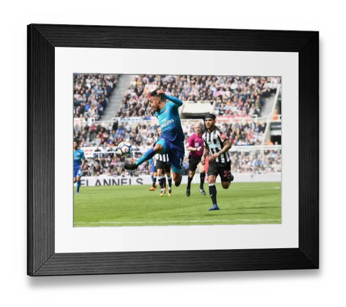 Framed Print : Arsenal's Aubameyang Scores Thrilling Goal: Premier League Victory at Newcastle United, 2017-18 Framed Print : Arsenal's Aubameyang Scores Thrilling Goal: Premier League Victory at Newcastle United, 2017-18