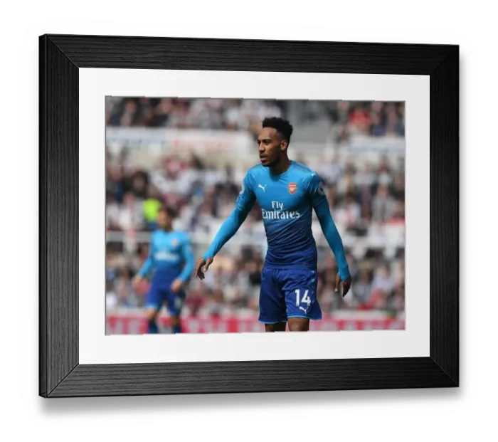 Framed Print : Arsenal's Aubameyang in Action: Newcastle United vs Arsenal, Premier League 2017-18 Framed Print : Arsenal's Aubameyang in Action: Newcastle United vs Arsenal, Premier League 2017-18